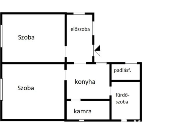 70 nm-es ház, Hegyfaluban