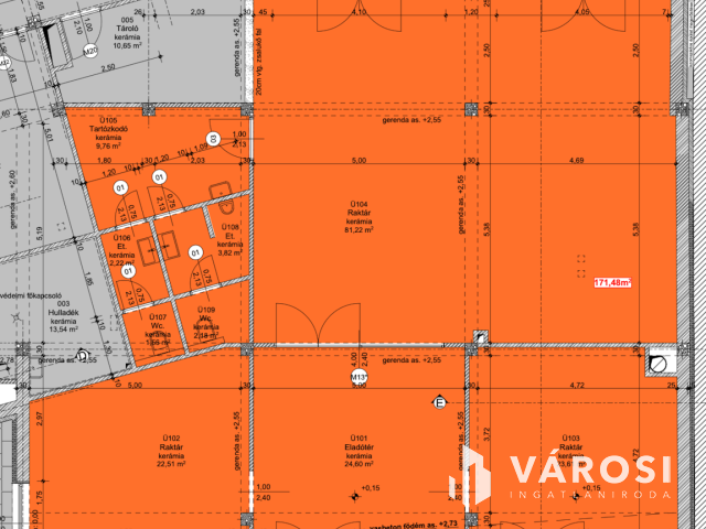 Nagy üzlethelyiség a belváros peremén!