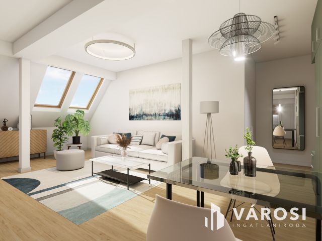 Új építésű, 102 m2-es, duplex lakás, liftes házban eladó